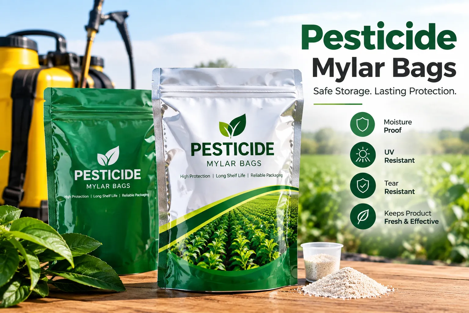 Pesticide Mylar Bags for Safe, Compliant Product Storage